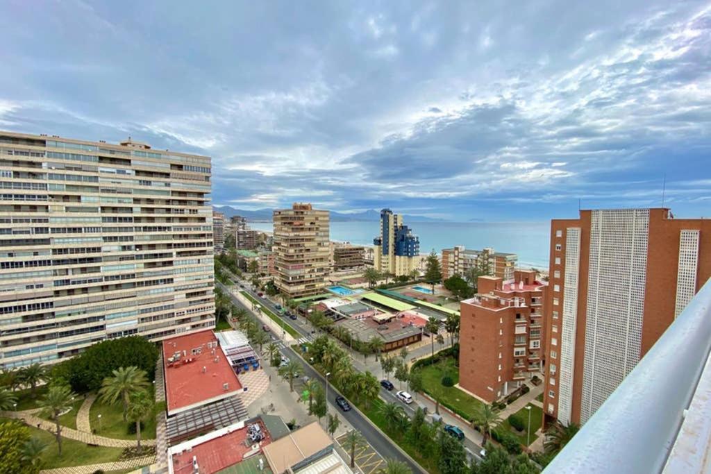 T Hercules Apto 6 Pax Vistas Al Mar, Aire Ac Wifi Inmo Leo Playa De San Juan Alicante Exteriör bild
